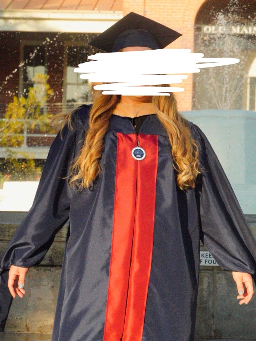 U of A (university of Arizona) global campus MHRM graduation gown